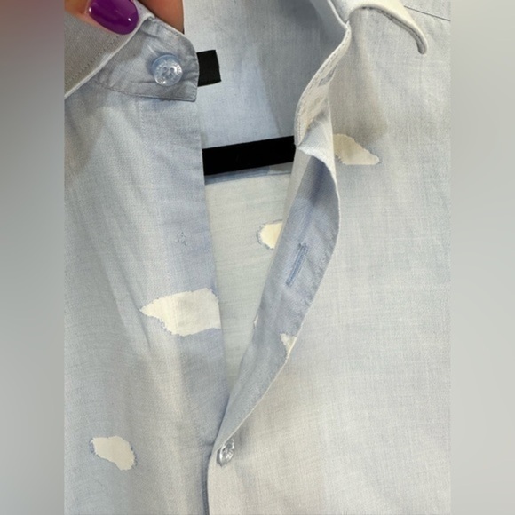 Jared Lang Baby Blue Button Down Dress Shirt - Picture 3 of 7